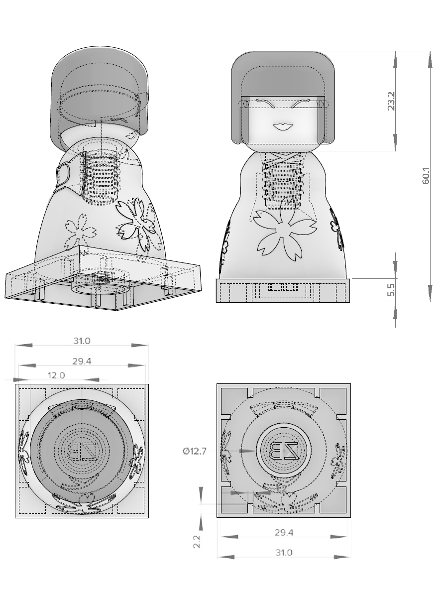 elevation of J-Doll lego